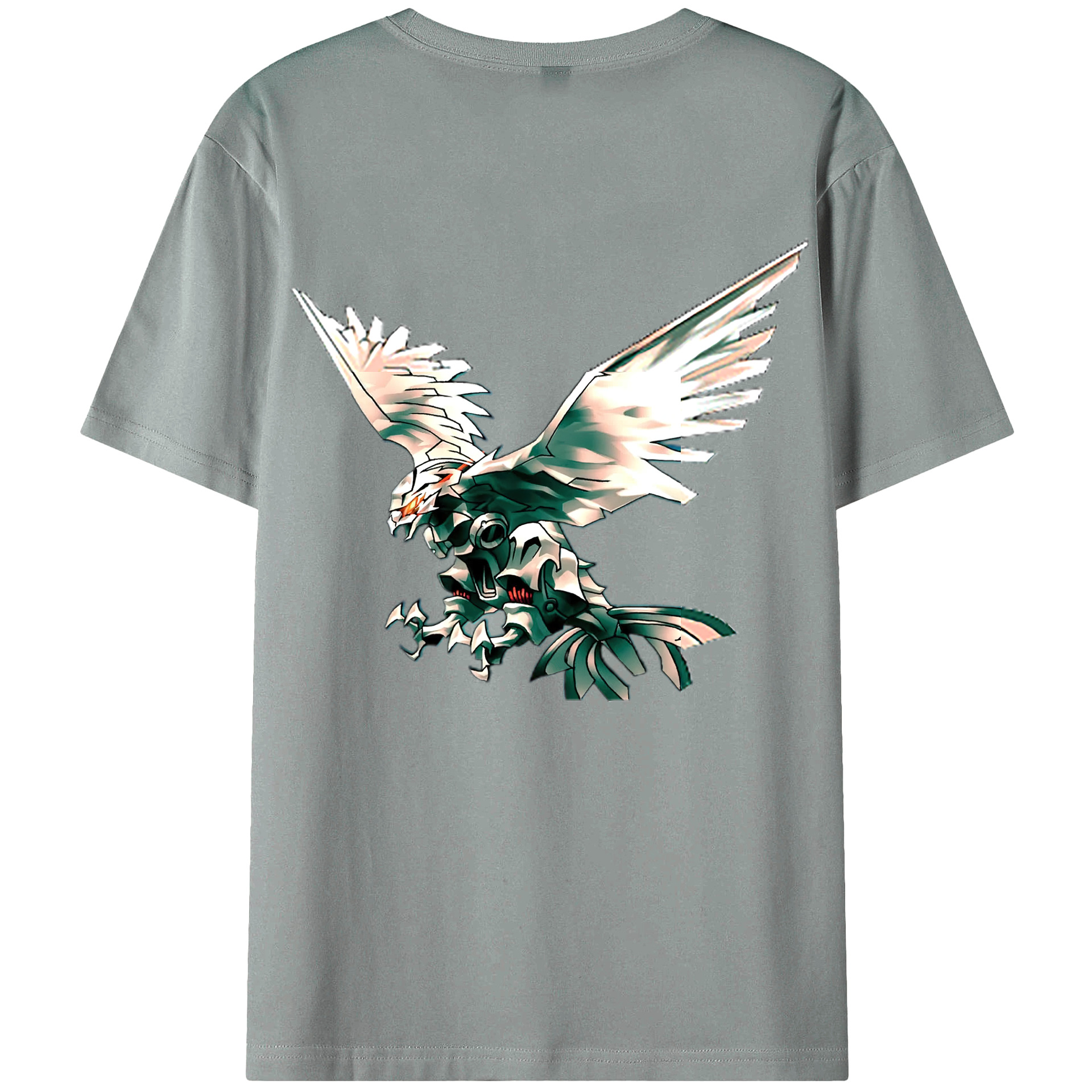 （画像用） 遊☆戯☆王 Yu-Gi-Oh! 綿100％ メンズ半袖Tシャツ（バックプリント） 通気性